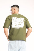 ANXIETY OLIVE GREEN TEE