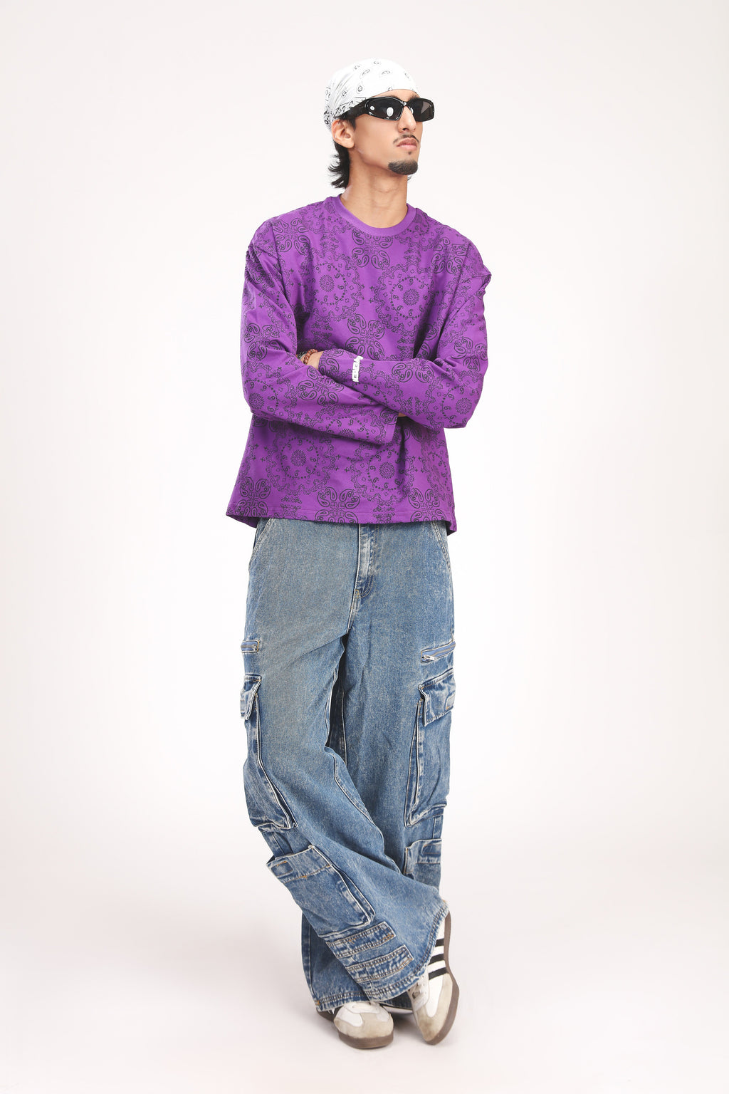 PURPLE PAISLEY TEE