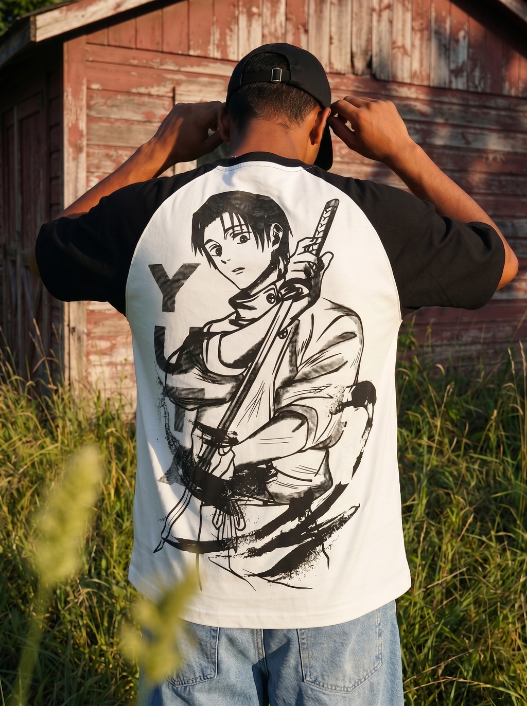 CursedBoy / Yuta JJK / Raglan Oversized T-shirt