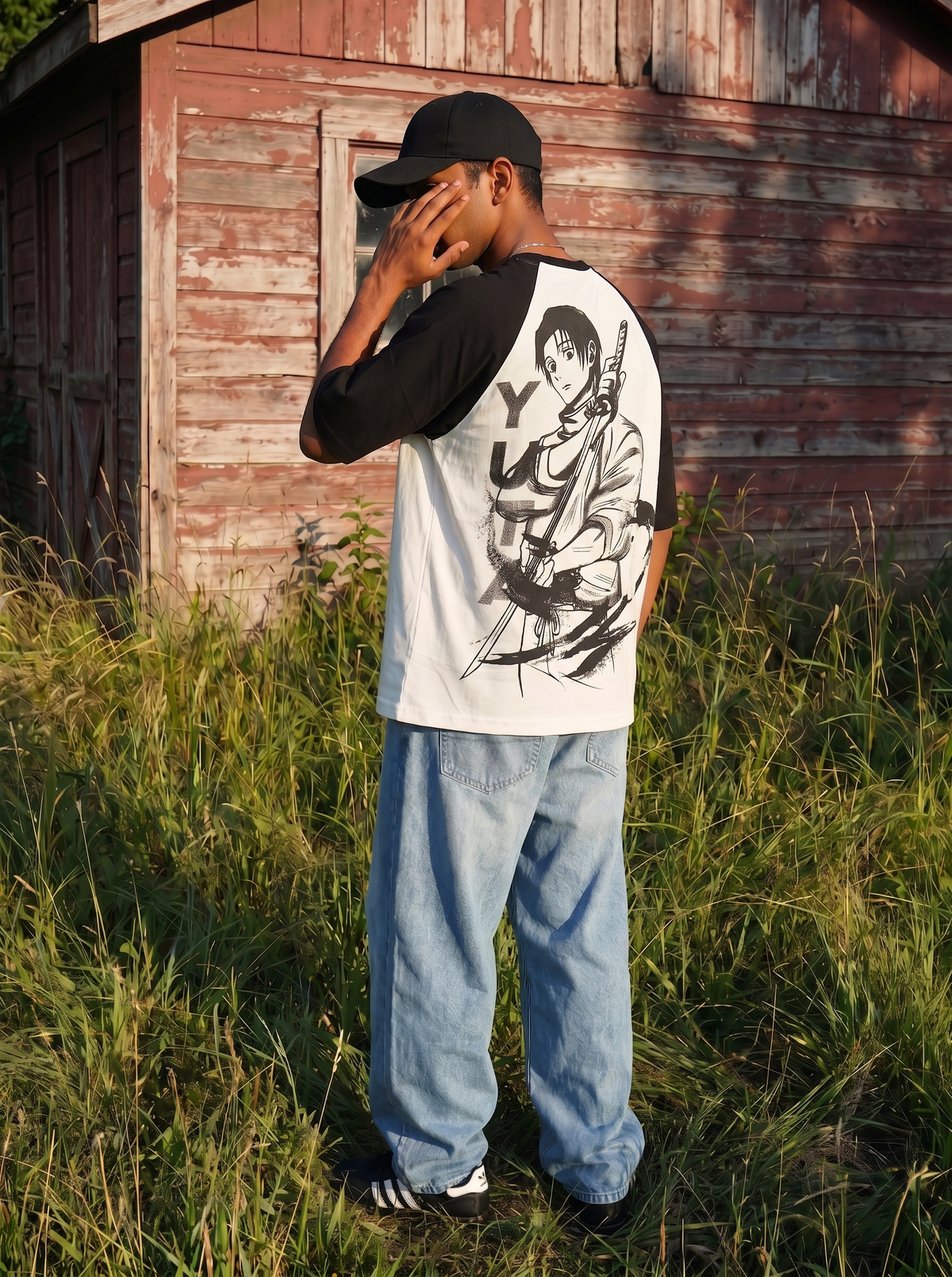 CursedBoy / Yuta JJK / Raglan Oversized T-shirt