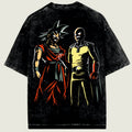 Black t-shirt with colorful GOKU DRAGONBALL character design