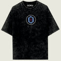 Black t-shirt with a circular logo and 'GOKU' text on a light
