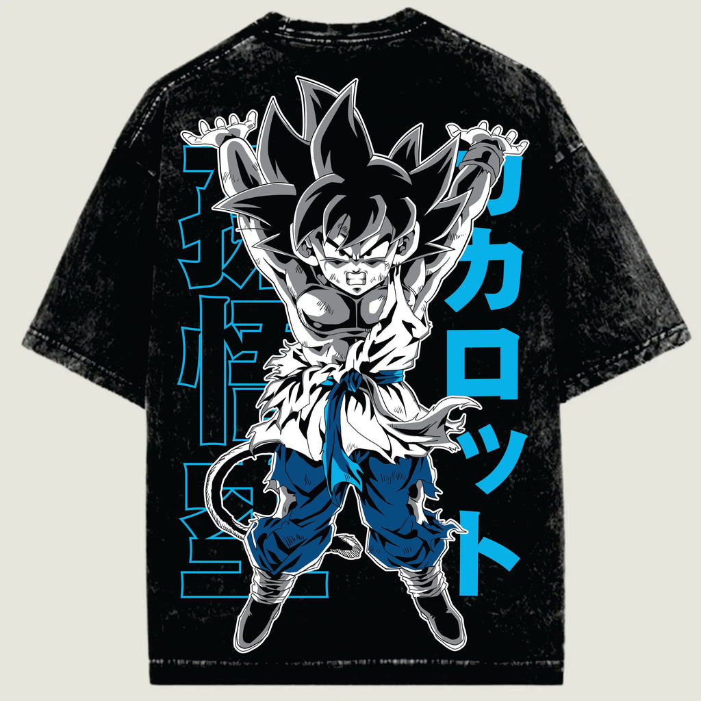 GOKU SUPER SAIYAN / ACID WASHED T SHIRT