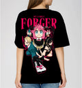 Black t-shirt with 'Spy x Family Forger' graphic design