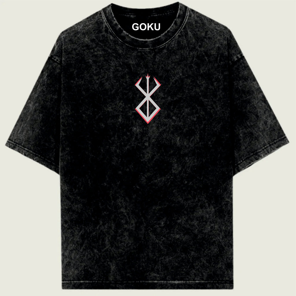 Black t-shirt with a logo and 'GOKU' text