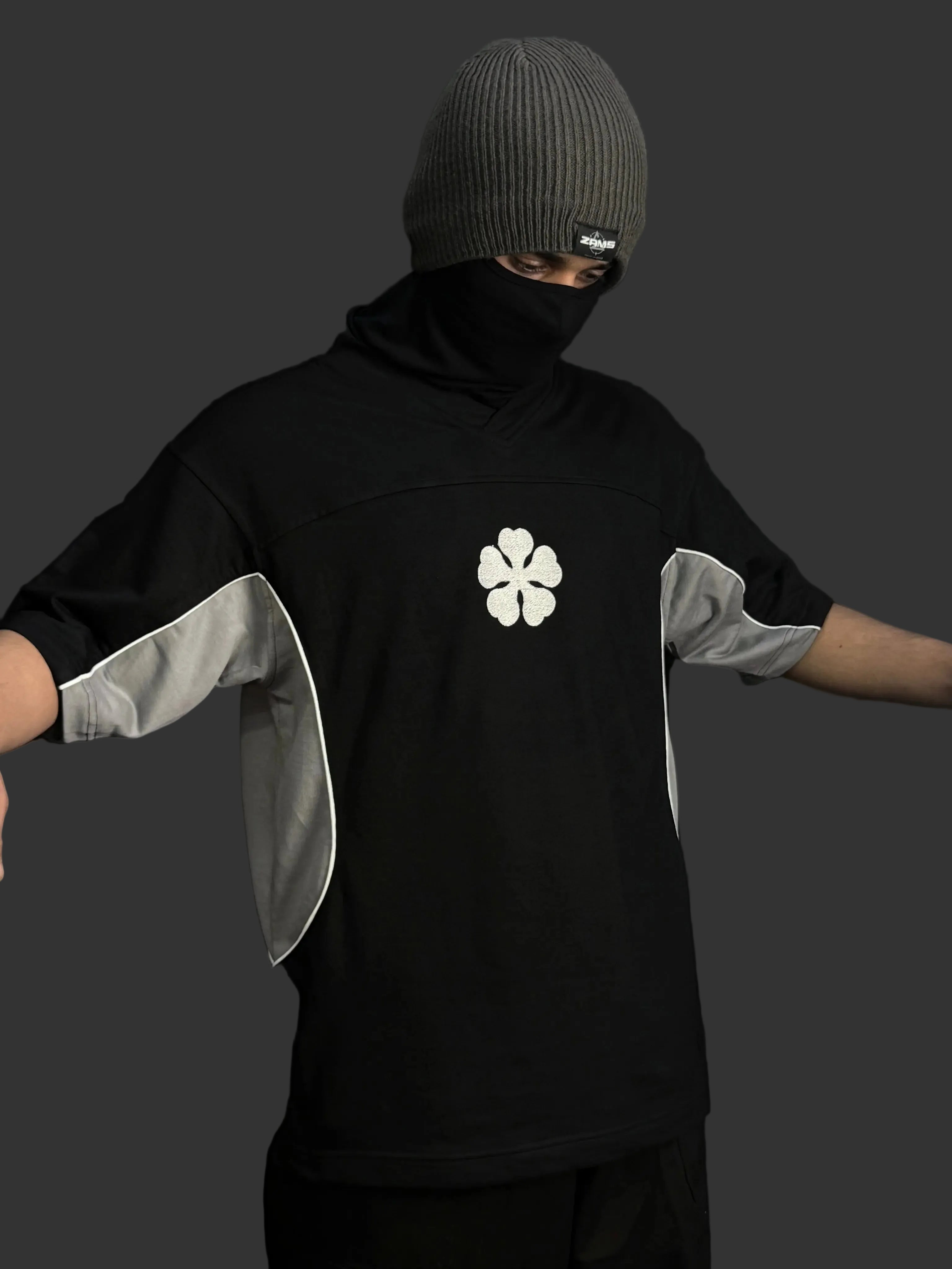 ASTA 002 / BLACK CLOVER / JERSEY PATTERN / OVERSIZED T-SHIRT ZAMS