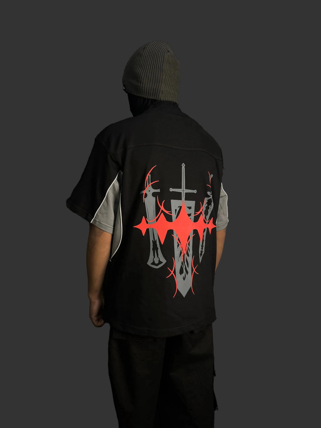 ASTA 002 / BLACK CLOVER / JERSEY PATTERN / OVERSIZED T-SHIRT ZAMS